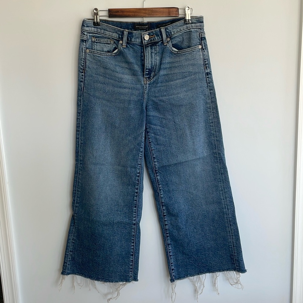 Banana Republic Wide Leg Crop Jeans